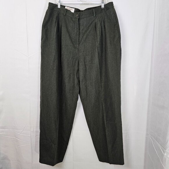 Spiegel Pants - Vintage Spiegel For You Dress Pants Womens 20 36x27 Gray Tweed Office Bottoms